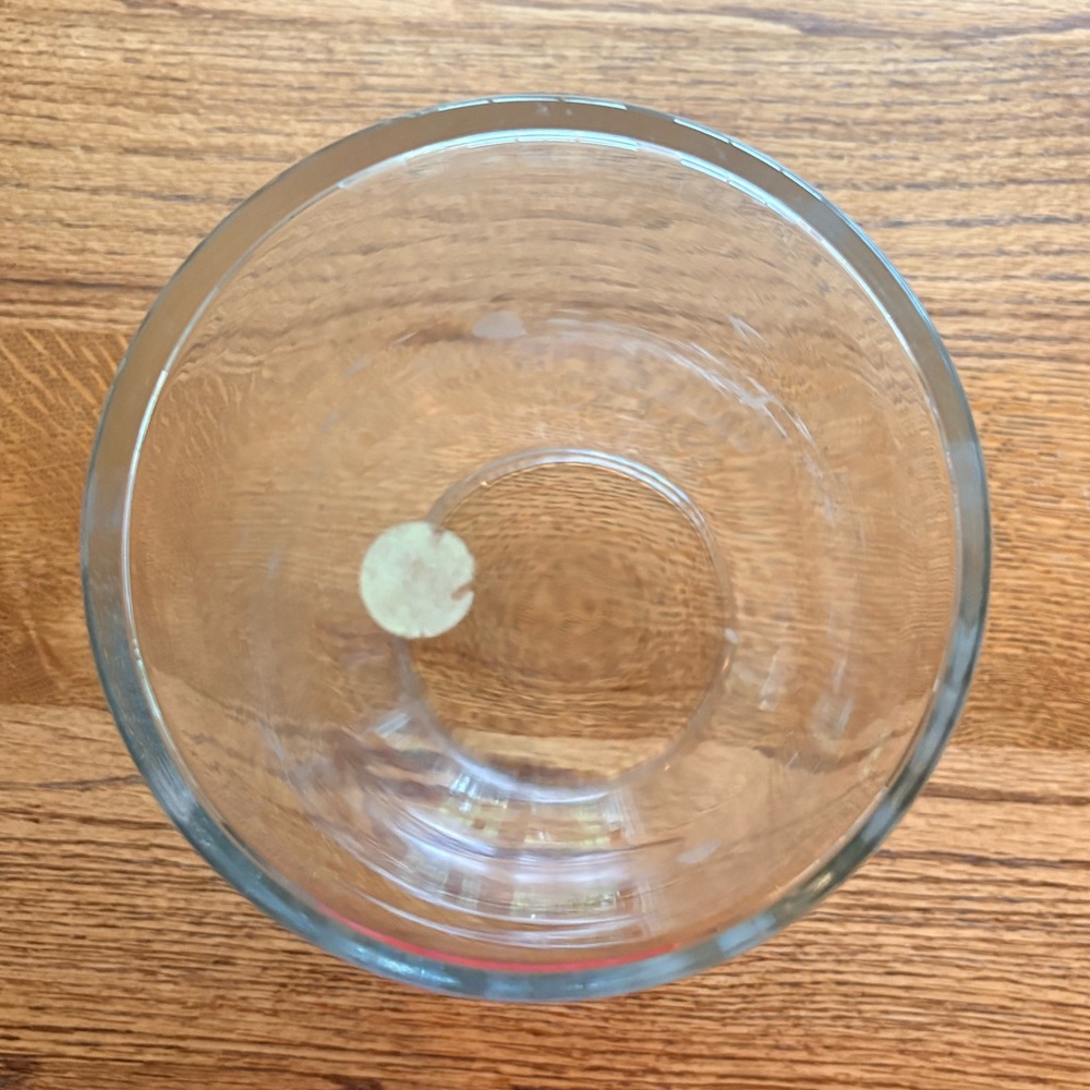 Princess House Clear Etched Glass large Heritage Decorative jar without lid! - Picture 8 of 8